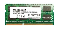 RAM-geheugen 1x 8GB 2-POWER SO-DIMM DDR3 1866MHz PC3-14900 | MEM5403A