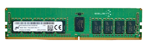 RAM-geheugen 1x 16GB Micron ECC REGISTERED DDR4 1Rx4 2400MHz PC4-19200 RDIMM | MTA18ASF2G72PZ-2G3