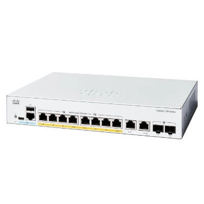 Switch Cisco Catalyst C1300-8P-E-2G 8x 1Gb 2x RJ-45/SFP 60 W PoE+