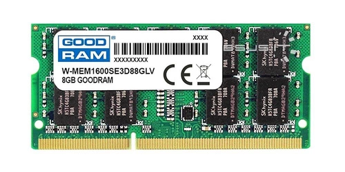 RAM-geheugen 1x 8GB GoodRAM SO-DIMM DDR3 1600MHz PC3-12800 | W-MEM1600SE3D88GLV