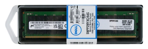 RAM-geheugen 1x 64GB DELL PowerEdge & Precision Workstation DDR4 2Rx4 3200MHz ECC REGISTERED | SNPP2MYXC/64G