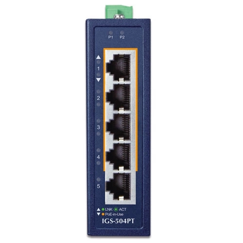 Schakelaar Planet IGS-504PT 5x 1Gb 120 W PoE+