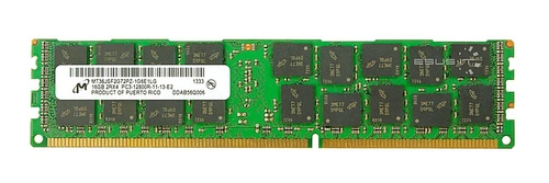 RAM-geheugen 1x 16GB Micron ECC REGISTERED DDR3 1600MHz PC3-12800 RDIMM | MT36JSF2G72PZ-1G6