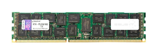 RAM-geheugen 1x 16GB Kingston ECC REGISTERED DDR3 1600MHz PC3-12800 RDIMM | KTH-PL316/16G