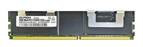 RAM-geheugen 1x 8GB ELPIDA ECC FULLY BUFFERED DDR2 667MHz PC2-5300 FBDIMM | EBE82FF4A1RQ-6E-E