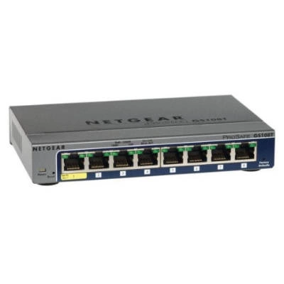 Switch Netgear GS108T-200GES | 128 kB | 16 Gb/s | 8x Port Ethernet