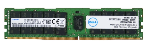 RAM-geheugen 1x 64GB Samsung ECC REGISTERED DDR4 2Rx4 3200MHz PC4-25600 RDIMM | M393A8G40AB2-CWE