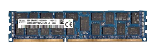 RAM-geheugen 1x 8GB Hynix ECC REGISTERED DDR3 2Rx4 1600MHz PC3-12800 RDIMM | HMT31GR7EFR4C-PB