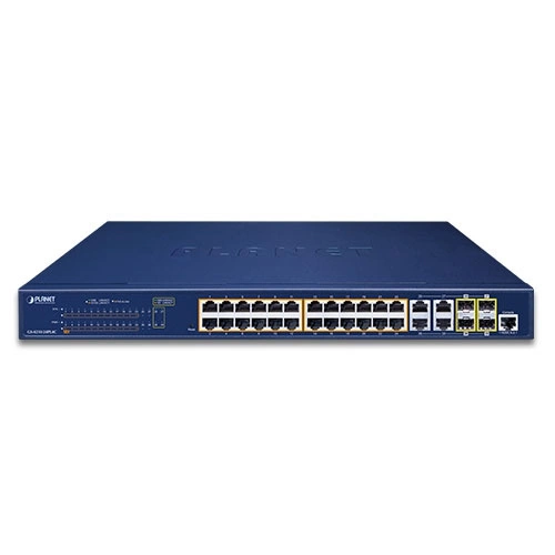 Schakelaar Planet GS-4210-24PL4C 24x 1Gb 4x RJ-45/SFP 505 W PoE+