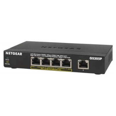 Switch Netgear GS305P-100PES | 128 kB | 10 Gb/s | 5x Port Ethernet