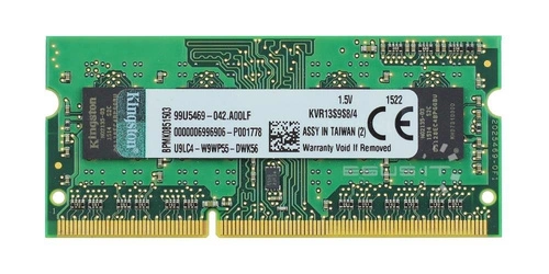 RAM-geheugen 1x 4GB Kingston SO-DIMM DDR3 1333MHz PC3-10600 | KVR13S9S8/4