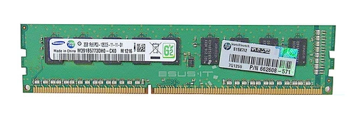 RAM-geheugen 1x 2GB Samsung ECC UNBUFFERED DDR3 1600MHz PC3-12800 UDIMM | M391B5773DH0-CK0