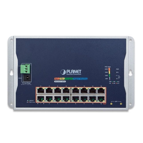 Schakelaar Planet WGS-4215-16P2S 16x 1Gb 2x SFP 240 W PoE+
