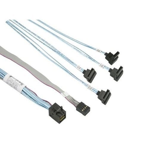 Supermicro Cable Cross-Over Mini SAS HD to 4 SATA, ​​0.7m | CBL-SAST-0823