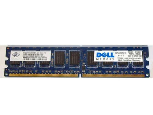 RAM-geheugen 2x 2GB DELL PowerEdge & Precision Workstation DDR2 800MHz ECC UNBUFFERED | SNPWM553CK2/4G