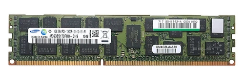 RAM-geheugen 1x 4GB Samsung ECC REGISTERED DDR3 1333MHz PC3-10600 RDIMM | M393B5170FH0-CH9