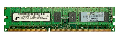 RAM-geheugen 1x 2GB Micron ECC UNBUFFERED DDR3 2Rx8 1333MHz PC3-10600 UDIMM | MT18JSF25672AY-1G4