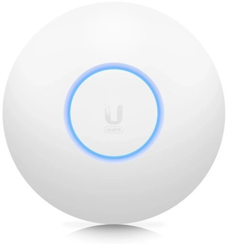Toegangspunt Ubiquiti U6+ 2,4 GHz | 5 GHz 2400 Mbps 802.11a/b/g/n/ac/ax + PoE adapter