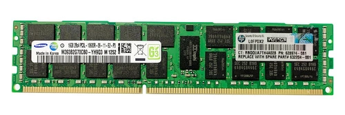 RAM-geheugen 1x 16GB Samsung ECC REGISTERED DDR3 2Rx4 1333MHz PC3-10600 RDIMM | M393B2G70CB0-YH9