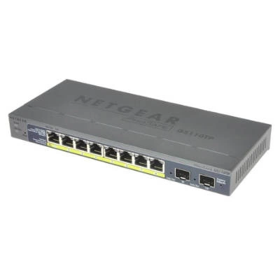 Switch Netgear GS110TP-200EUS | 512 kB | 20 Gb/s | 8x Port Ethernet