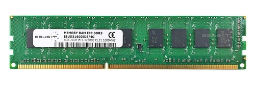 RAM-geheugen 1x 4GB ESUS IT ECC UNBUFFERED DDR3 2Rx8 1600MHz PC3-12800 UDIMM | ESUD31600ED8/4G