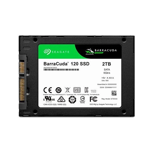 SSD-schijf Seagate BarraCuda 2000GB 2.5'' SATA 6Gb/s | ZA2000CM1A003