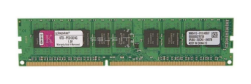 RAM-geheugen 1x 4GB Kingston ECC UNBUFFERED DDR3 1333MHz PC3-10600 UDIMM | KTA-PE313E/4G
