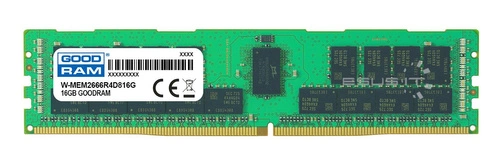 RAM-geheugen 1x 16GB GoodRAM ECC REGISTERED DDR4 2Rx8 2666MHz PC4-21300 RDIMM | W-MEM2666R4D816G