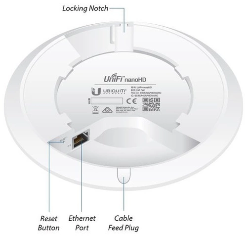 Toegangspunt Ubiquiti UAP-NANOHD-3 2.4 GHz | 5 GHz 1733 Mbps 802.11a/b/g/n/ac-wave2