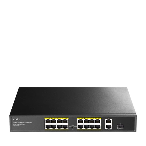 Schakelaar Cudy FS1018PS1 16x 100Mb | 2x 1Gb 1x SFP 200 W PoE+