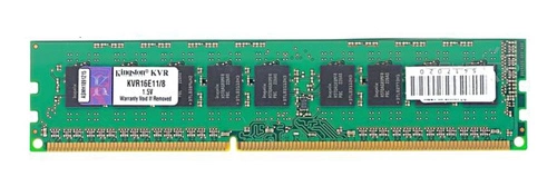 RAM-geheugen 1x 8GB Kingston ECC UNBUFFERED DDR3 1600MHz PC3-12800 UDIMM | KVR16E11/8