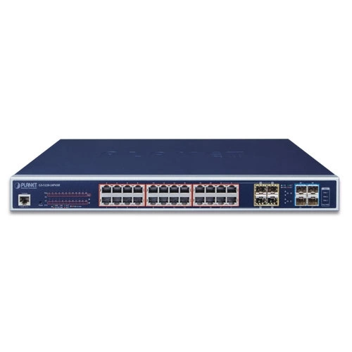 Schakelaar Planet GS-5220-24PL4XR 16x 1Gb 4x RJ-45/SFP+ 600 W PoE+
