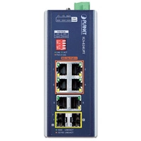 Schakelaar Planet IGS-824UPT 6x 1Gb 2x SFP 240 W PoE+