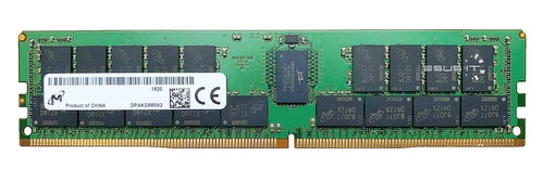 RAM-geheugen 1x 8GB Micron ECC REGISTERED DDR4 1Rx8 3200MHz PC4-25600 RDIMM | MTA9ASF1G72PZ-3G2
