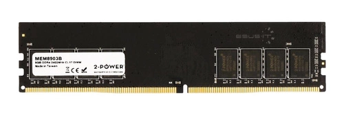 RAM-geheugen 1x 8GB 2-POWER NON-ECC UNBUFFERED DDR4 2400MHz PC4-19200 UDIMM | MEM8903B