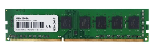 RAM-geheugen 1x 4GB 2-POWER NON-ECC UNBUFFERED DDR3 1333MHz PC3-10600 UDIMM | MEM2103A