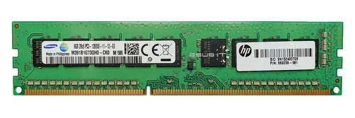 RAM-geheugen 1x 8GB Samsung ECC UNBUFFERED DDR3 2Rx8 1600MHz PC3-12800 UDIMM | M391B1G73QH0-CK0
