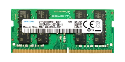 RAM-geheugen 1x 16GB Samsung SO-DIMM DDR4 2400MHz PC4-19200 | M471A2K43BB1-CRC