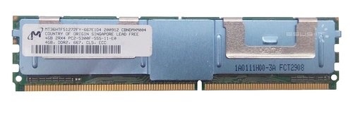 RAM-geheugen 1x 4GB Micron ECC FULLY BUFFERED DDR2 667MHz PC2-5300 FBDIMM | MT36HTF51272FY-667