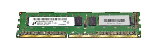 RAM-geheugen 1x 2GB Micron ECC UNBUFFERED DDR3 1600MHz PC3-12800 UDIMM | MT9JSF25672AZ-1G6