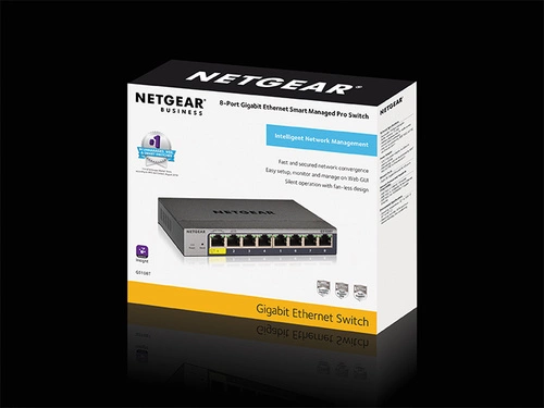 Schakelaar Netgear GS108T-300PES 8x 1Gb