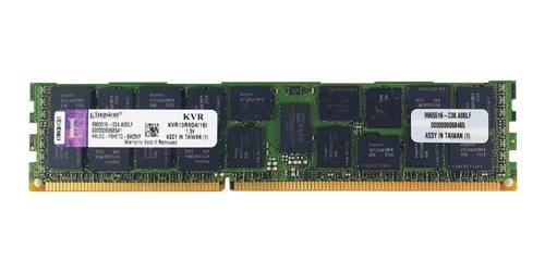 RAM-geheugen 1x 16GB Kingston ECC REGISTERED DDR3 1333MHz PC3-10600 RDIMM | KVR13R9D4/16I