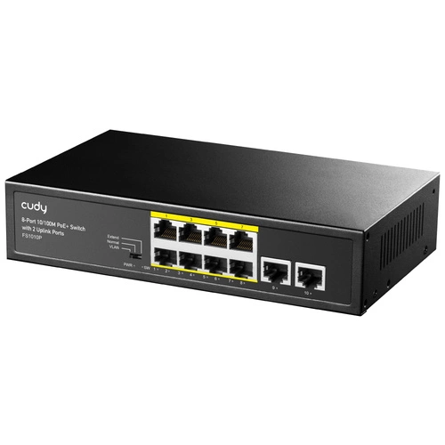 Schakelaar Cudy FS1010P 10x 100Mb 120 W PoE+
