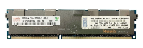 RAM-geheugen 1x 8GB Hynix ECC REGISTERED DDR3 1333MHz PC3-10600 RDIMM | HMT31GR7BFR4C-H9
