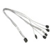 Supermicro Cable Cross-Over Mini SAS HD to 4 SATA, 55cm | CBL-SAST-0631