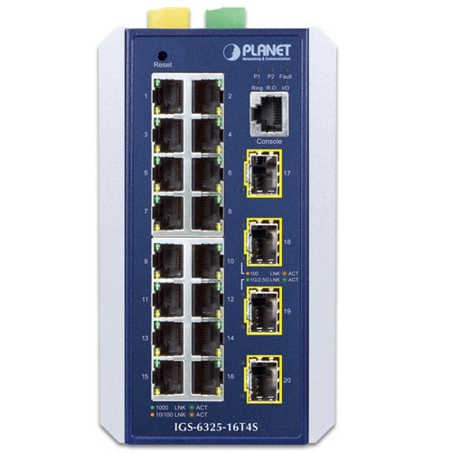 Schakelaar Planet IGS-6325-16T4S 16x 1Gb 4x SFP