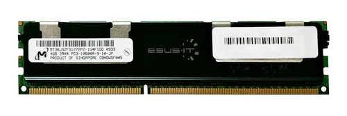 RAM-geheugen 1x 4GB Micron ECC REGISTERED DDR3 1333MHz PC3-10600 RDIMM | MT36JSZF51272PZ-1G4