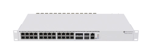Schakelaar Mikrotik CRS326-4C+20G+2Q+RM 20x 100/1000/2500 4x RJ-45/SFP+ combo  2x QSFP+