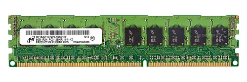 RAM-geheugen 1x 8GB Micron ECC REGISTERED DDR3 1600MHz PC3-12800 RDIMM | MT18JSF1G72PZ-1G6