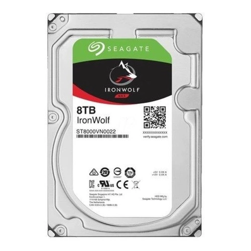 Harde schijf Seagate IronWolf 3.5'' HDD 8000GB 7200RPM SATA 6Gb/s 256MB | ST8000VN0022